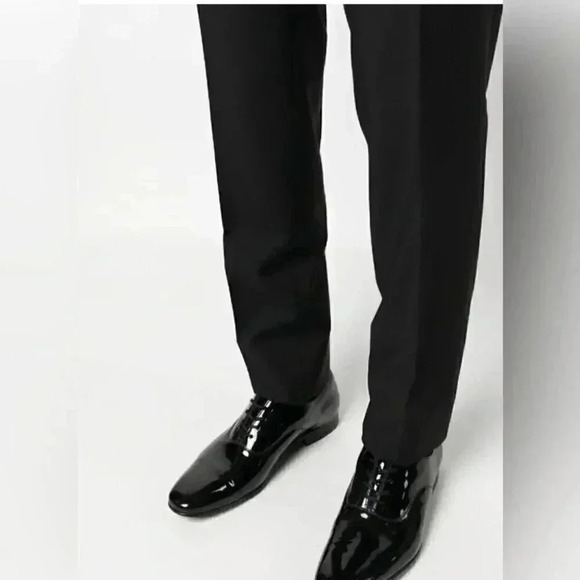 Canali Black Calf Leather Derby Shoes | Lace-Up, Size 40.5 main image 4